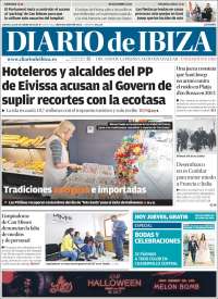 Portada de Diario de Ibiza (España)