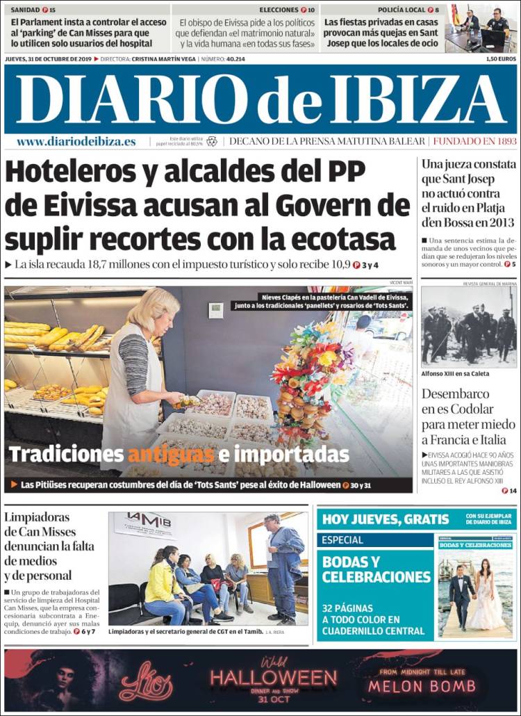 Portada de Diario de Ibiza (Spain)