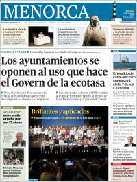 Portada de Menorca - Diario Insular (España)