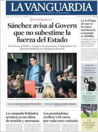 Portada de La Vanguardia (España)