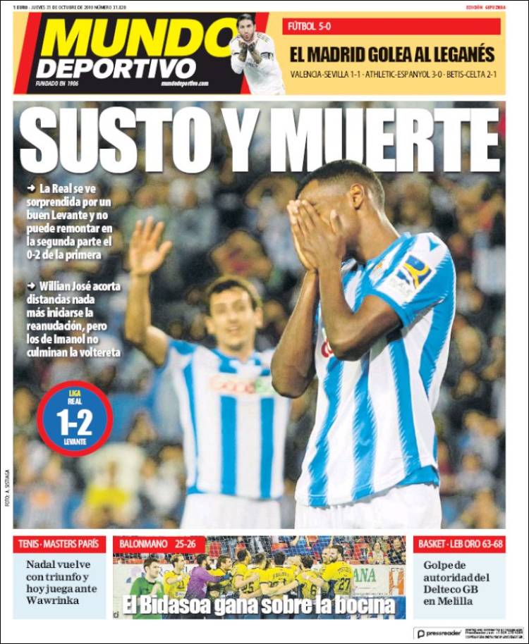 Portada de Mundo Deportivo Gipuzkoa (Spain)