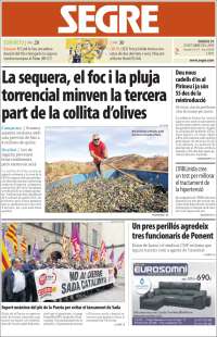 Portada de Segre (España)