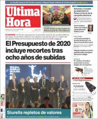 Portada de Última Hora (España)