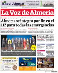 Portada de La Voz de Almería (Spain)