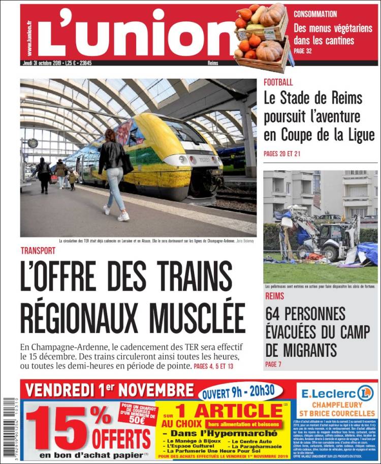 Portada de L'Union (Francia)