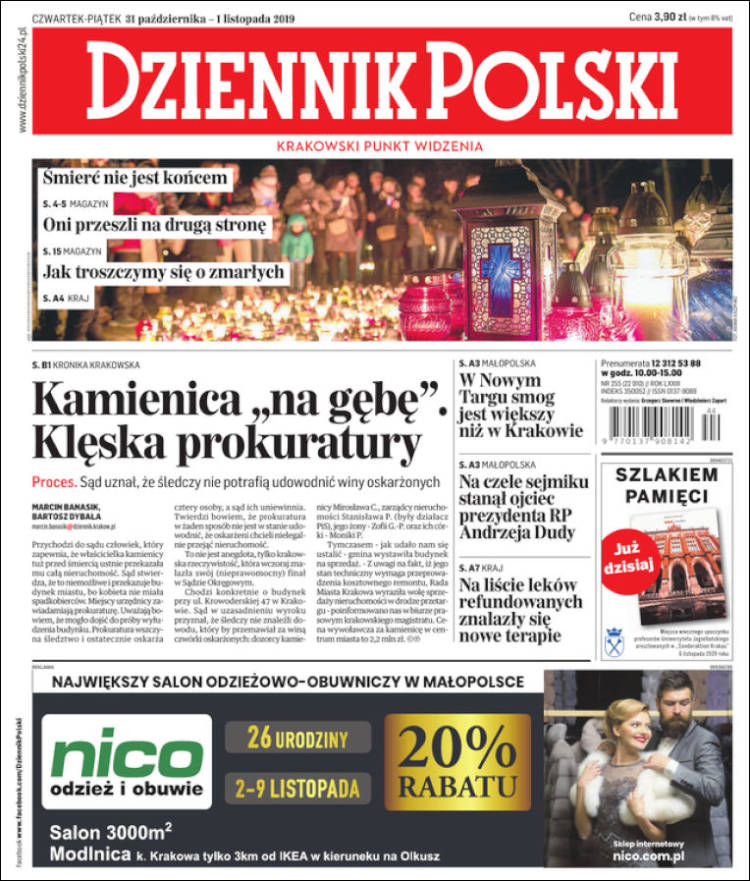 Portada de Dziennik (Polonia)