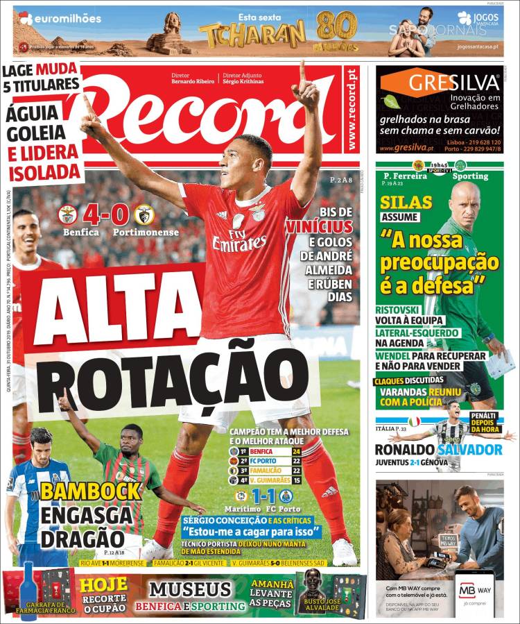 Portada de Record (Portugal)