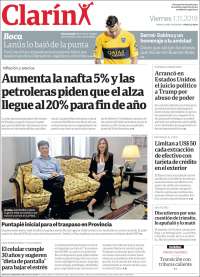 Portada de Clarín (Argentina)