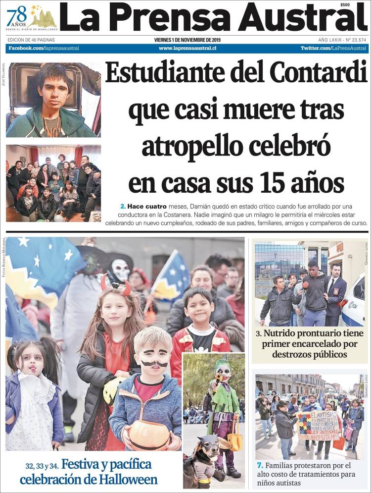 Portada de El Magallanes (Chile)