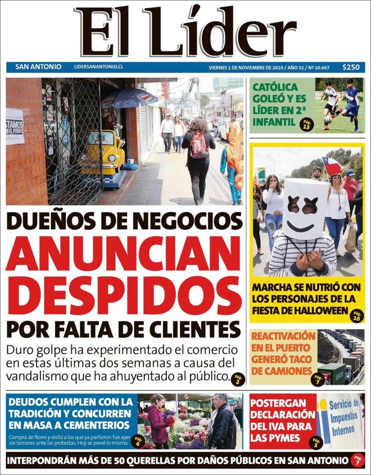 Portada de Lider de San Antonio (Chile)