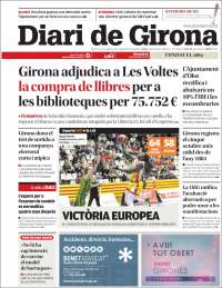 Portada de Diari de Girona (España)