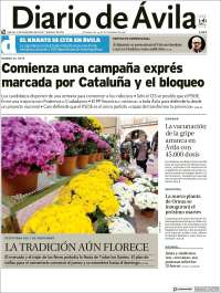 Portada de Diario de Ávila (España)