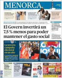 Portada de Menorca - Diario Insular (España)