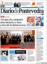 Portada de Diario de Pontevedra (España)