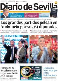 Portada de Diario de Sevilla (España)