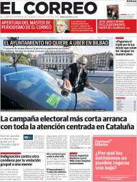 Portada de El Correo (España)