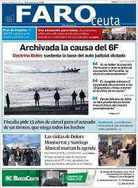 Portada de El Faro de Ceuta (España)