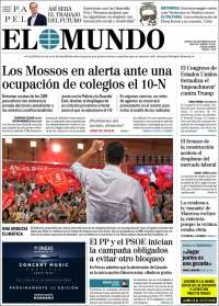 Portada de El Mundo (España)