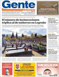 Portada de Gente en Logroño (España)