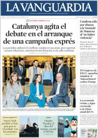 Portada de La Vanguardia (España)