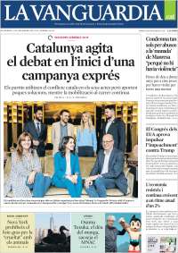 Portada de La Vanguardia (España)