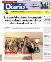 Portada de Noticias de Álava (España)