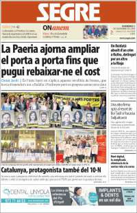 Portada de Segre (España)