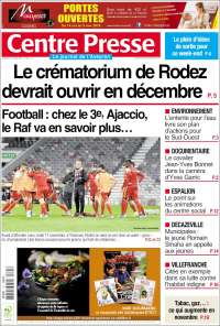 Portada de Centre Presse (Francia)