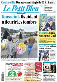 Portada de Le Petit Bleu (Francia)