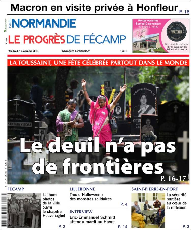Portada de Progres de Fecamp (Francia)