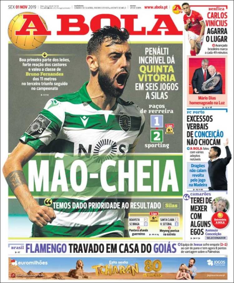 Portada de A Bola (Portugal)