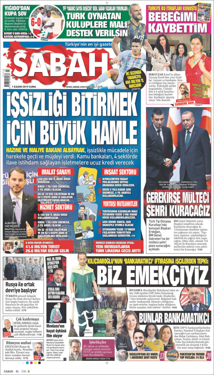 Portada de Sabah (Turqu&iacute;a)