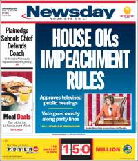 Portada de Newsday (USA)