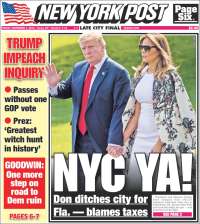 Portada de New York Post (USA)