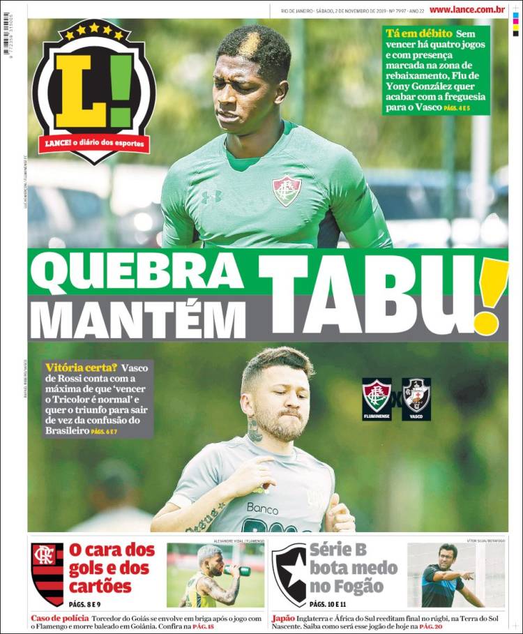 Portada de Lance! (Brasil)