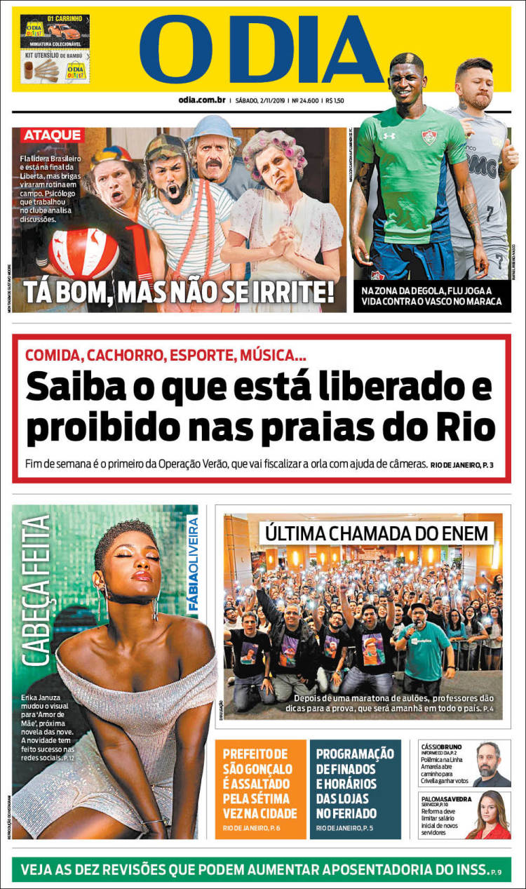 Portada de O Dia (Brasil)