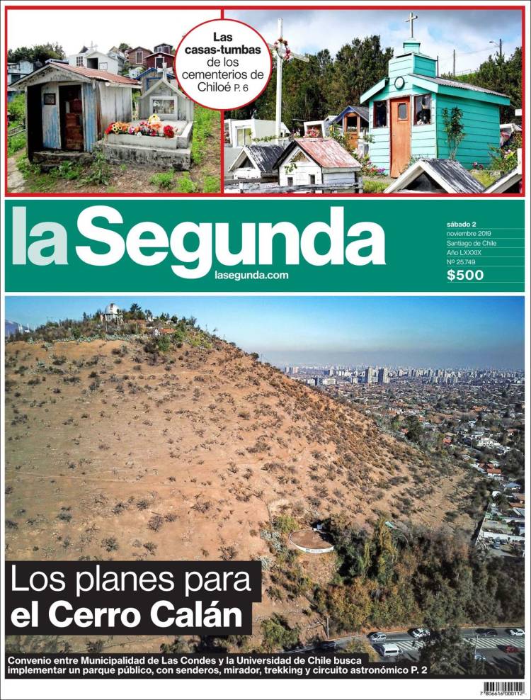Portada de La Segunda (Chile)