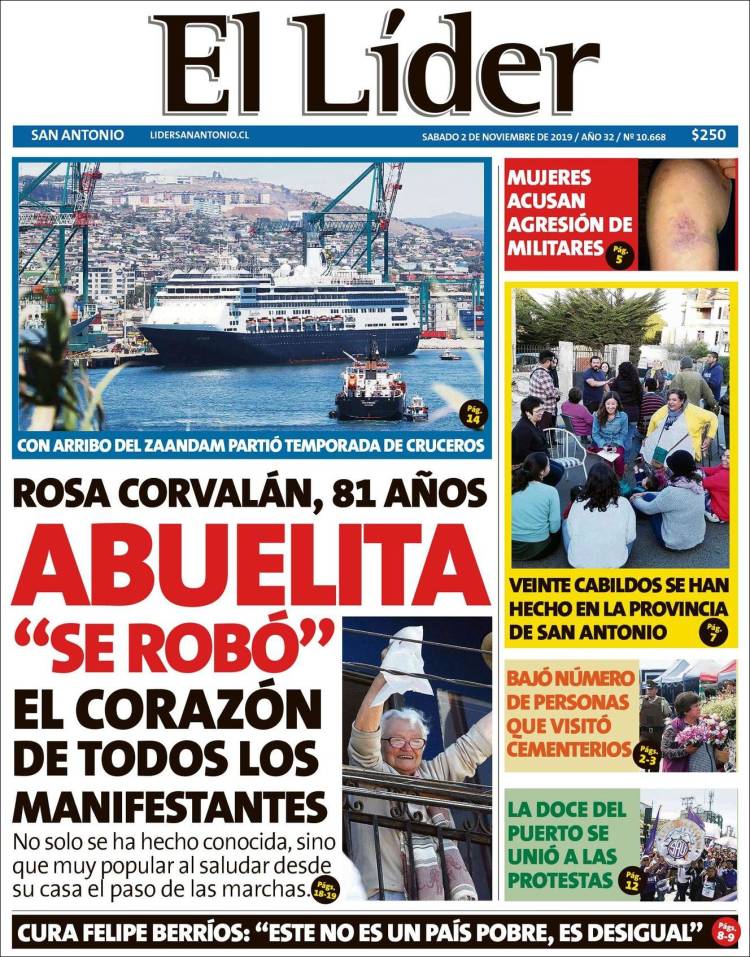 Portada de Lider de San Antonio (Chile)