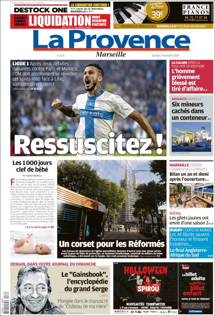 Portada de La Provence (Francia)