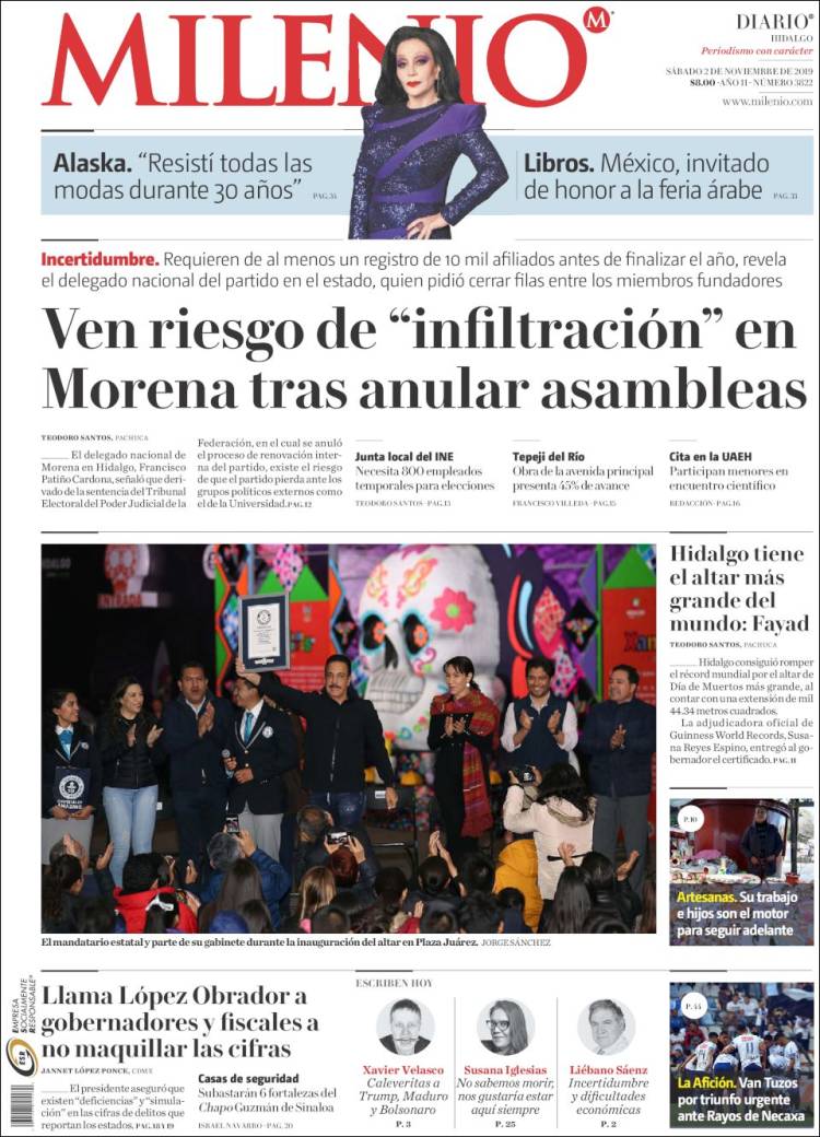 Portada de Milenio de Hidalgo (M&eacute;xico)