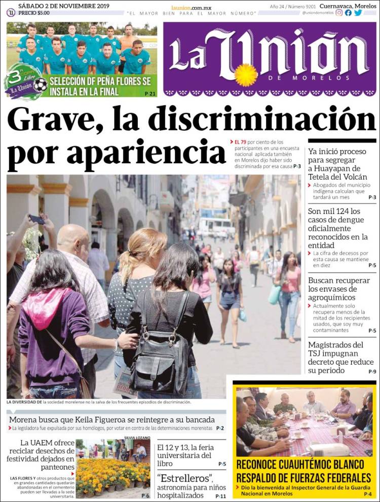 Portada de La Unión de Morelos (M&eacute;xico)