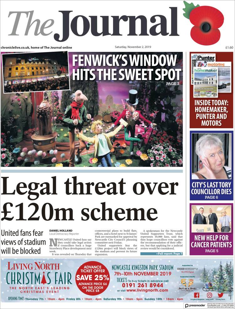 Portada de The Journal (Reino Unido)