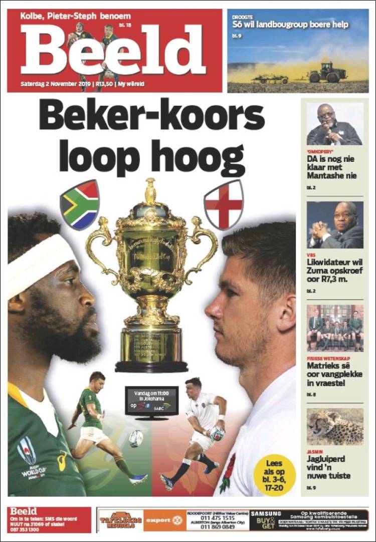 Portada de Beeld (Sud&aacute;frica)