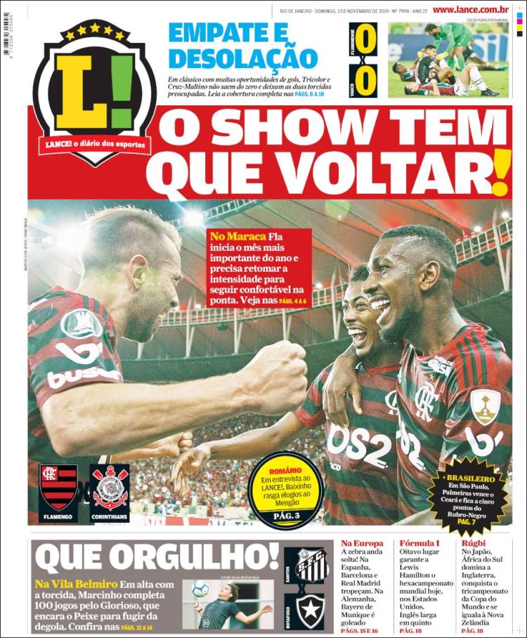 Portada de Lance! (Brasil)