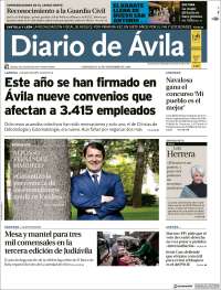 Portada de Diario de Ávila (España)