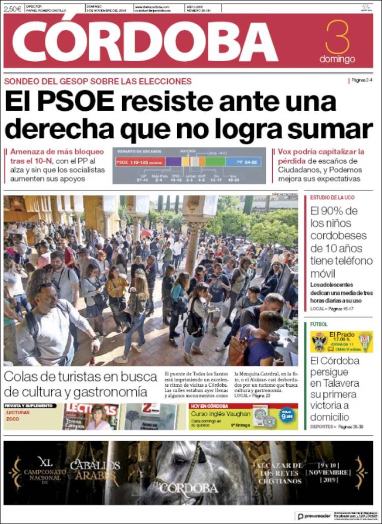 Portada de Diario de Córdoba (Spain)