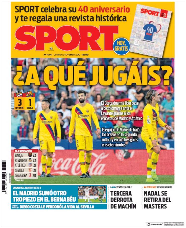 Portada de Sport (España)