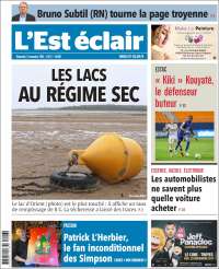 Portada de L'Est Eclair (Francia)
