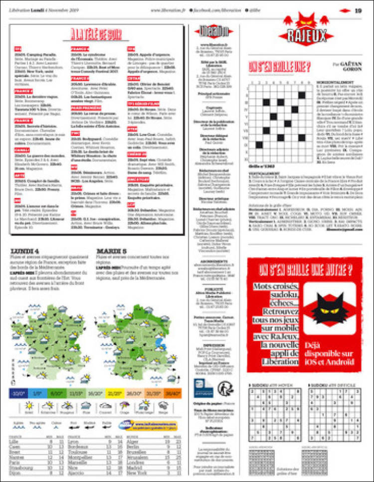 Portada de Libération (Francia)