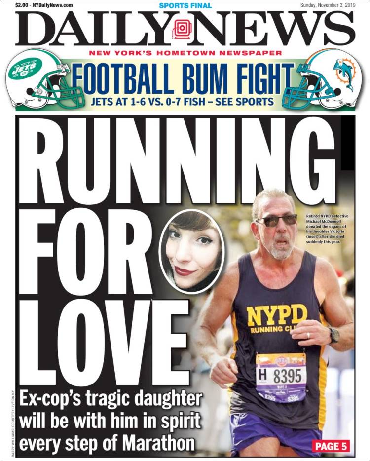 Portada de Daily News - New York (USA)